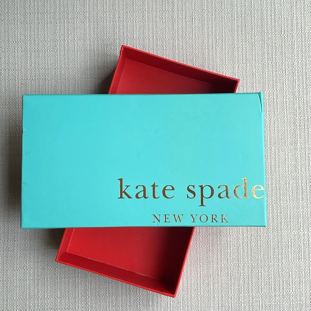 Kate Spade Aqua Gift Box with Gold Logo